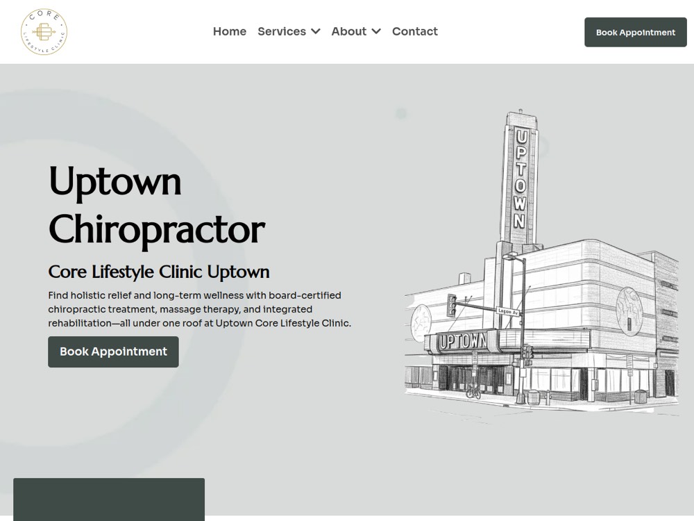 Uptown Core website